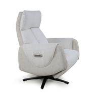 Fauteuil inclinable pivotant en tissu de lin, canapé électrique simple avec repose-pieds pour salon, chambre à coucher, meubles de maison