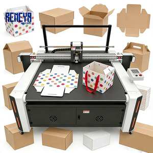 Mesa de Corte CNC Automática de Cama Plana para Fabricación de Cajas de Cartón Corrugado con Medidor de Espesor REMEYA y Sistema de Reconocimiento de Flautas - Product Image 1