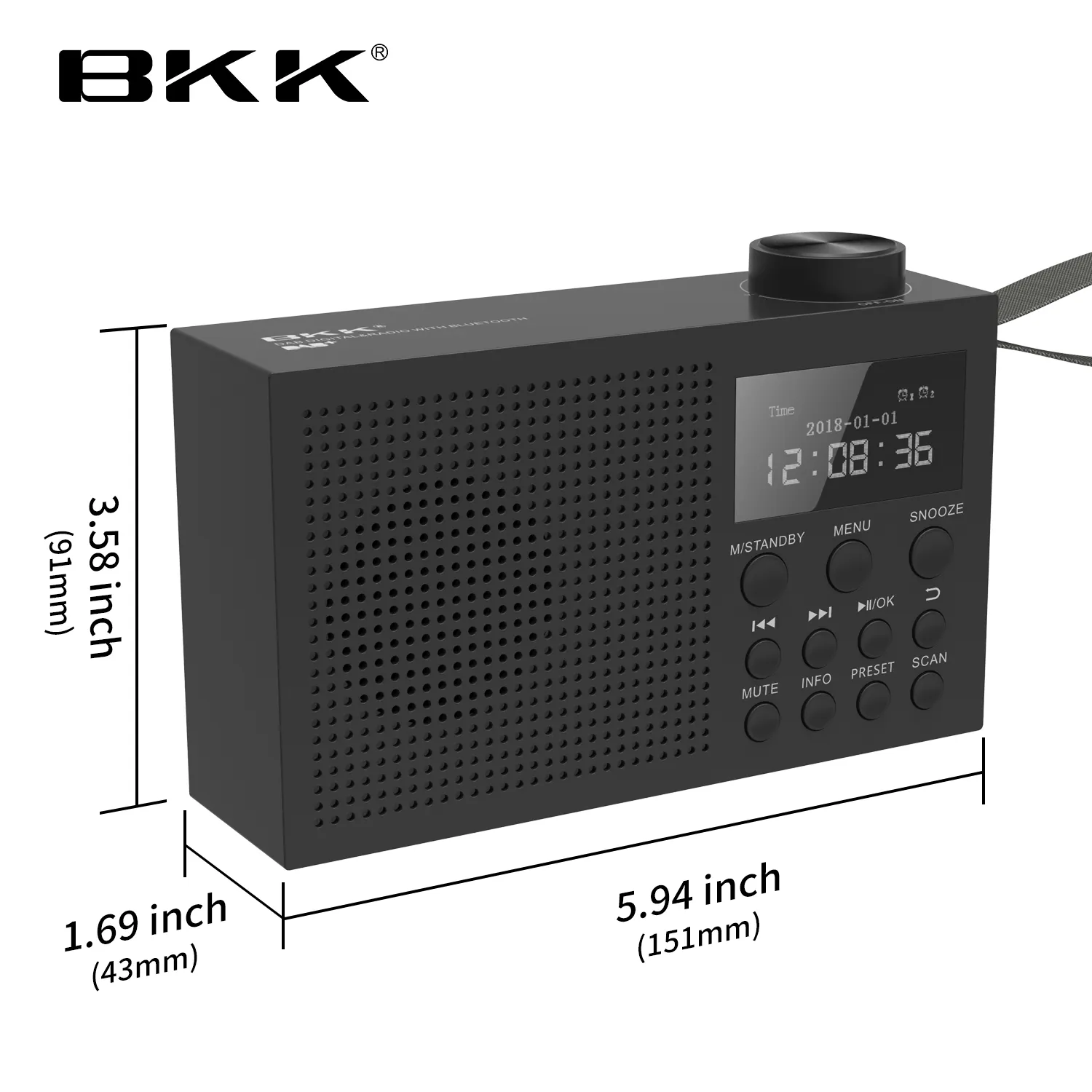 Factory Custom DAB radio BT 5.0 Speaker with mp3 Music Player Portable DAB FM Digital Radio