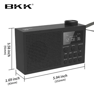 工厂定制DAB收音机BT 5.0扬声器，带mp3音乐播放器便携式DAB调频数字收音机
