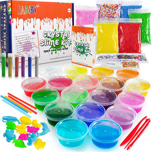 Kit de slime coloré avec perles et moules adorables, et pailles colorées pour enfants – Nouveauté 2021 - Product Image 2