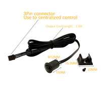 Détecteur de mouvement infrarouge PIR 5V/12V/24V/36V à commande centralisée 1512 noir, capteur de présence humaine pour interrupteur de détection de mouvement corporel
