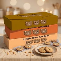 Boîtes en carton blanc pliables miniatures personnalisées pour emballages de biscuits