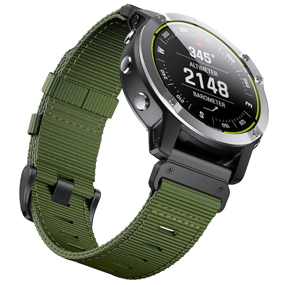 QuickFit Nylon 22mm 26mm Band For Garmin Fenix E 8 47mm 51mm 7 7X 6 6X 5 5X Plus Strap For Garmin Enduro 3/Epix Pro Gen Bracelet