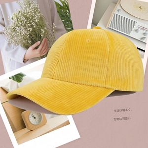 Gorra de béisbol de pana unisex, plegable, para las cuatro estaciones, tela de poliéster, para uso en exteriores - Product Image 1