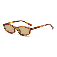 Lunettes de soleil UNOC Fashion noires, petites, vintage, de créateur, tendance, élégantes, de luxe, monture ovale, personnalisables 2026