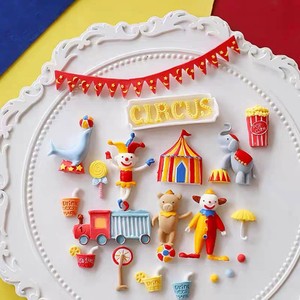 Animal Circus Theme Fondant Mold Chocolate Cake Decorating Clay Mold For DIY Party Supplies - Product Image 3