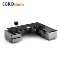 Solution de mobilier de bureau EGROspace, table de direction haut de gamme, organisateur de bureau de luxe, bureau de direction