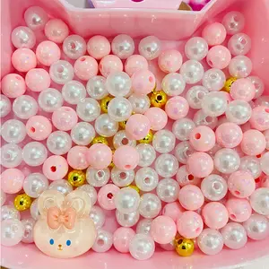 Factory Direct Acrylic Beads Girls Jewelry Making Material Beads Children's Beading Toys