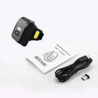 Symcode MJ-R30 Mini Lector de Códigos de Barras Inalámbrico USB, Escáner Portátil de Códigos QR 1D y 2D para Anillo, para Aplicaciones de Escaneo