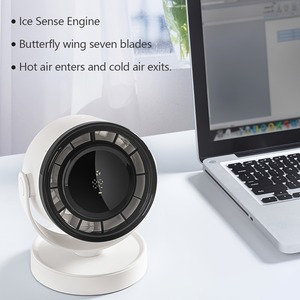 Ventilateur mural sans fil, ventilateur de circulation d'air portable, ventilateur mural rechargeable pour toilettes, 4000mAh, silencieux, ventilateur de circulation d'air sans fil pour bureau - Product Image 4