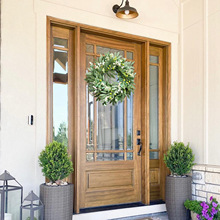 Guirlande de Noël en gros, 50 cm, simulation de feuilles d'olivier et baies, pour porte d'entrée, décorations d'intérieur, printemps-été - Product Image 4