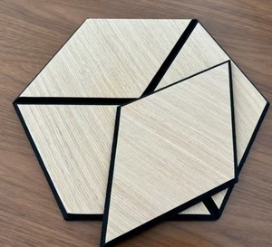 Catilan WPET Panel recién llegado chapa de madera acústica PET compuesto Hotel dormitorio sala de estar MDF <span class=keywords><strong>precio</strong></span> de fábrica ventaja de sonido - Product Image 1