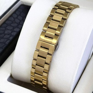 Montre à quartz pour femmes, montre de luxe avec lunette en cristal, bracelet en acier inoxydable, étanche, pour dames, tenue décontractée ou habillée - Product Image 4