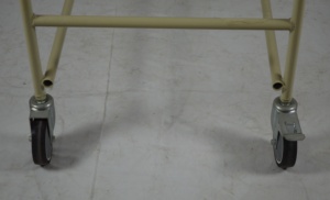 सुरक्षा कदम पहियों आसान चलती पुस्तकालय सीढ़ी रेलिंग के साथ गाड़ी - Product Image 4