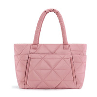 Sac fourre-tout matelassé grande capacité pour femme, sac fourre-tout matelassé tendance et doux, sac à main matelassé en nylon imperméable