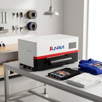 Nouvelle imprimante DTF A3 double tête entièrement automatique haute vitesse avec circulation stable de l'encre blanche, compatible 220V/110V, garantie 1 an