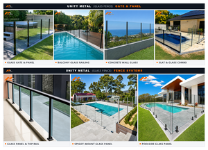 Valla de Seguridad de Vidrio para Piscina con Cierre Automático de Aluminio, 1200 mm de Altura, Resistente a la Oxidación, para Jardín Residencial, Certificación CE - Product Image 3