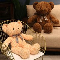 Jouet en peluche mignon d'ours en peluche personnalisé avec peluche super douce et remplissage en coton PP