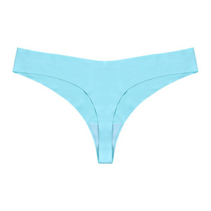 Braguitas Ultrafinas para Mujer, Ropa Interior de Seda de Hielo sin Costuras, Bikini de Poliéster, Tanga Moldeadora - Product Image 5
