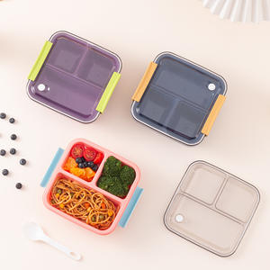 Lonchera Bento de Plástico para Niños SYH1069 al por Mayor, Contenedor de Almacenamiento de Alimentos para Estudiantes con Compartimentos - Product Image 6