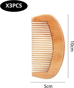 Peigne à poux en bambou confortable, mignon et au design tendance, durable, à dents larges, écologique et pratique pour les voyages, pour un usage domestique - Product Image 2