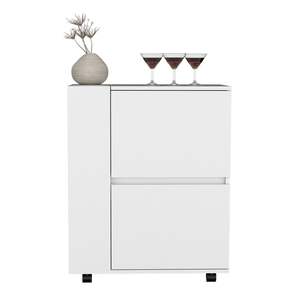 DB White Bar Cart Belleville Armarios elegantes para sala de estar - Product Image 5