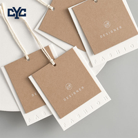 Étiquettes suspendues en papier personnalisées avec logo, forme personnalisée, marron, imperméables, design gratuit, prix bas, étiquettes suspendues pour vêtements