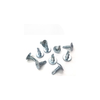 Vis à tête fraisée durable en zinc brillant, à empreinte Phillips, avec surface de roulement large pour cloisons et ossatures en acier M8