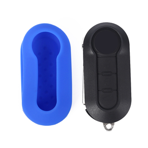 RYHX – housse de clé de voiture en Silicone pour <span class=keywords><strong>FIAT</strong></span> Panda Stilo <span class=keywords><strong>Punto</strong></span> Doblo <span class=keywords><strong>Grande</strong></span> Bravo 500 Ducato Minibus 3 boutons - Product Image 2