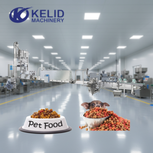 Ligne de production d'aliments secs pour chiens, extrudeuse commerciale d'aliments pour animaux de compagnie - Product Image 1