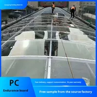 Plaque de toiture en polycarbonate solide transparent en plastique PC de 3 mm 4 mm 6 mm 8 mm 10 mm anti-UV
