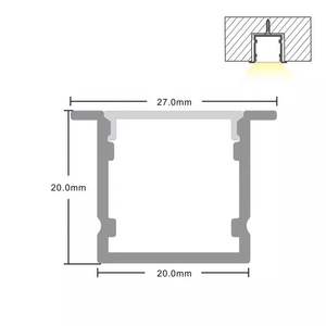 <span class=keywords><strong>Prix</strong></span> d'usine 1m/2m Profils en aluminium en forme de U Blanc Noir Canaux en aluminium pour bandes lumineuses LED - Product Image 2