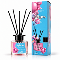 Diffuseur de parfum d'ambiance pour chambre à coucher, bouteille en verre, bâtonnets en fibre, décor aromatique, fournisseur en gros, emballage cadeau, export