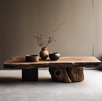 Table basse en bois, salon, usage domestique, table à thé commerciale, maison d'hôtes