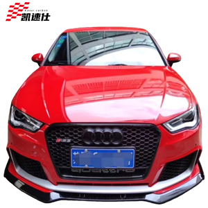 Spoiler de pare-chocs avant en fibre de carbone de style ABT pour Audi RS3 S3 <span class=keywords><strong>A3</strong></span> <span class=keywords><strong>S</strong></span>-<span class=keywords><strong>Line</strong></span>, ajustement parfait - Product Image 1