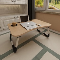 Bureau d'ordinateur pliable de petite taille au design moderne, prix d'usine, en bois, pour étudiant