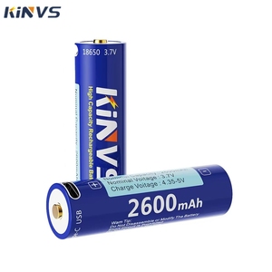 Hot-bán USB ổ cắm <span class=keywords><strong>18650</strong></span> lithium-ion có thể sạc lại pin 3.7V 2600mA cổng USB máy ảnh tương thích trong kho - Product Image 1