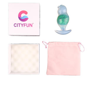 CF -P9139ドルフィンアンカーベースシリコン振動アナルプラグ6色オプションSmベストセックスおもちゃ3スピード + 7周波数ダブル - Product Image 6