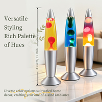 Lampe à lave magique avec base liquide, lampe LED à brancher pour la décoration de chambre, veilleuse LED avec base liquide personnalisable