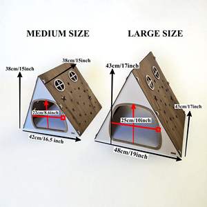 Casa para Conejos en Oferta, Tamaños Mediano y Grande, Bungalow de Madera para Conejos, Casa Interior para <span class=keywords><strong>Mascotas</strong></span> en la Sala de Estar - Product Image 3