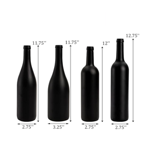 Bouteilles de vin en verre enduit mat de 750ml avec bouteilles de liqueur de liège <span class=keywords><strong>Bordeaux</strong></span> pour le vin - Product Image 2