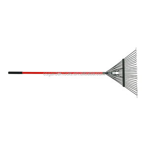 24T 45 #   Râteau à feuilles en acier pour jardin, balayette à gazon - Product Image 1