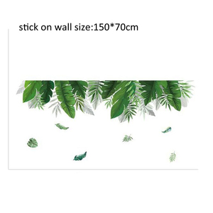 Home decor rimovibile grande foglia verde autoadesivo della parete murale - Product Image 6