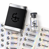 Boîte et étiquette pour flacon de peptides avec pelliculage mat, plateau d'insertion transparent pour flacons de 2 ml, 3 ml, 5 ml, 10 ml, qualité écologique