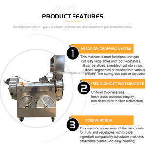 Mesin pemotong sayur multifungsi, mesin pemotong pengiris sayur makanan buah <span class=keywords><strong>3</strong></span> in 1 komersial untuk Dapur Pusat - Product Image 4