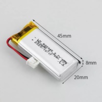 Batterie liquide rechargeable de haute qualité certifiée KC UL6142, 3.7V 750mAh 802045, garantie de 12 mois