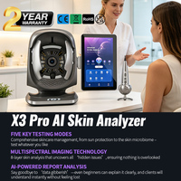 Analyseur de peau intelligent de bureau X3pro 2026, dernière version, avec analyse faciale, WiFi, détecteur portable ABS, certifié CE