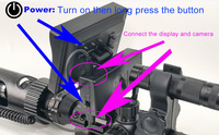 Monoculaire de vision nocturne infrarouge HD 4,3 pouces à fixation sur la tête, stabilisation d'image, boussole portable, télémètre, Wi-Fi, vision nocturne couleur