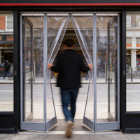 Rideau de porte magnétique en PVC en gros, barrière industrielle d'usine à économie d'énergie
